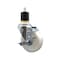 Service Caster 4'' Nylon Swivel 1-7/8'' Expanding Stem Caster with Brake SCC-EX20S414-NYS-TLB-178 - alternate 1